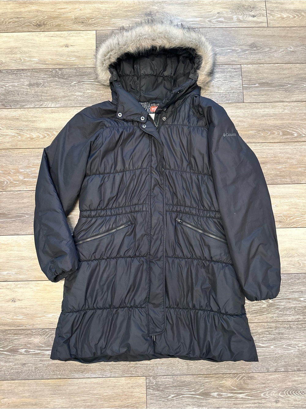 Columbia Black Therma Coil Puffer Parka